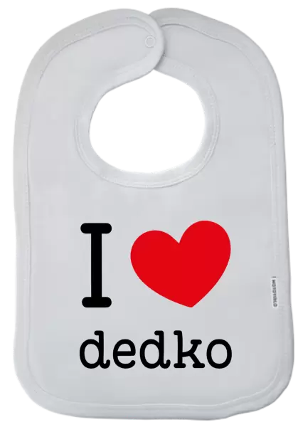 Detský podbradník I love dedko