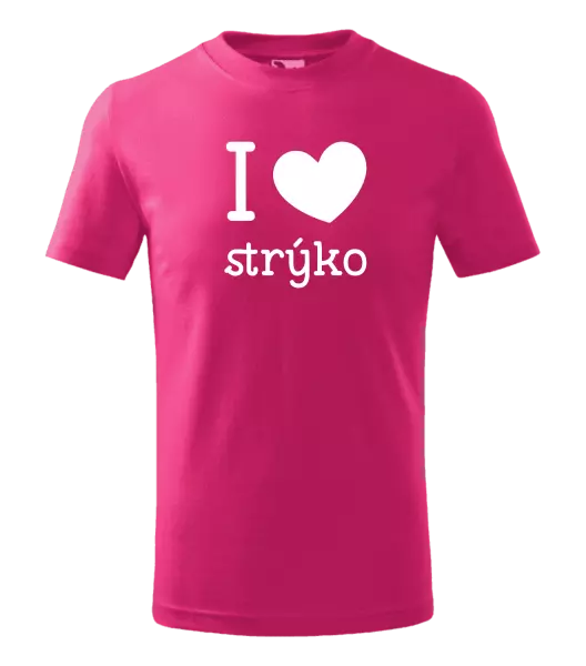 Detské tričko I love strýko