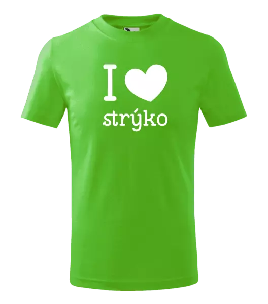 Detské tričko I love strýko