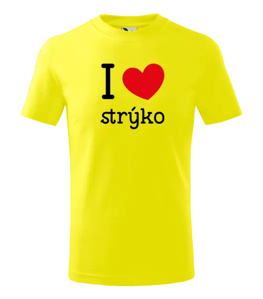 Detské tričko I love strýko