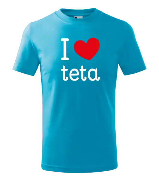 Detské tričko I love teta 