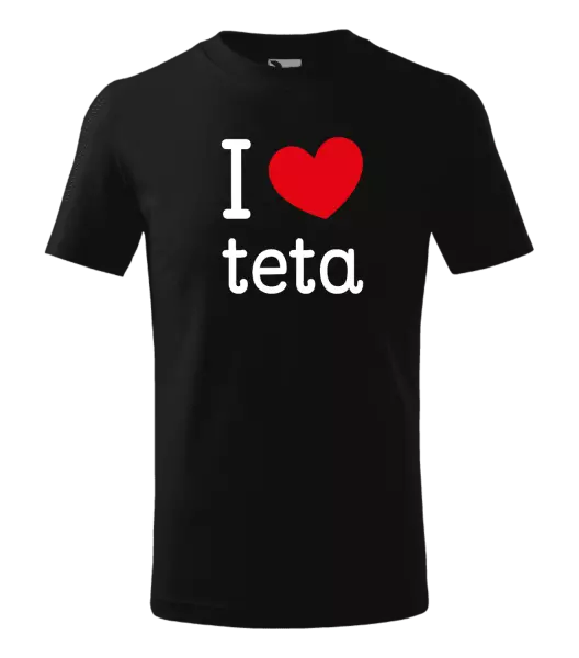 Detské tričko I love teta 