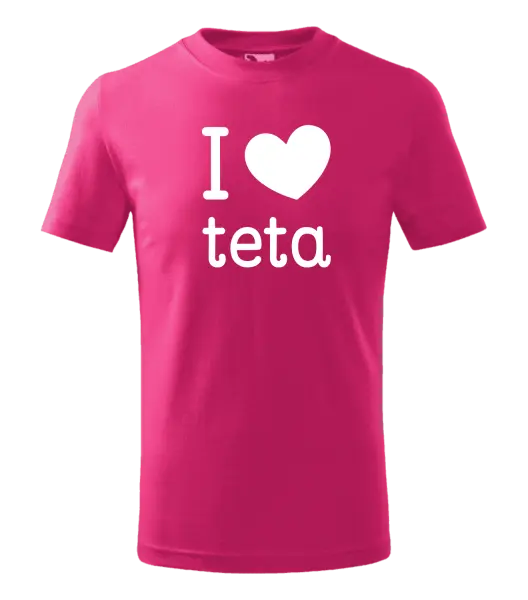 Detské tričko I love teta 