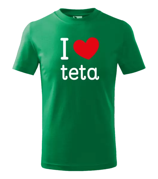 Detské tričko I love teta 
