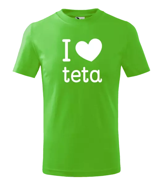 Detské tričko I love teta 