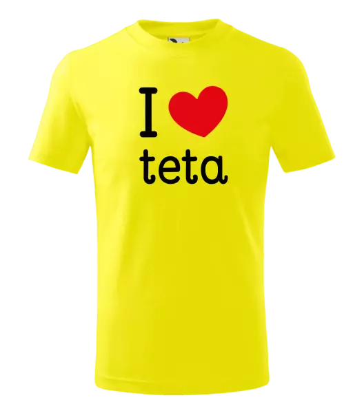 Detské tričko I love teta 