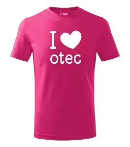 Detské tričko I love otec