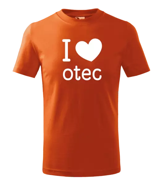 Detské tričko I love otec