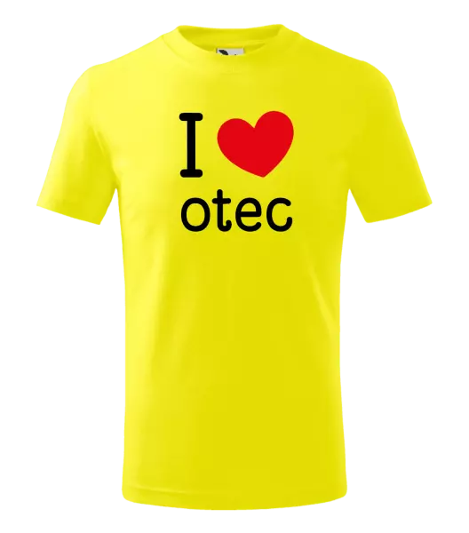 Detské tričko I love otec