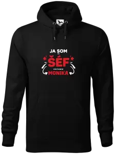 Pánska mikina Ja som tu šéf, kým tu nie je meno.