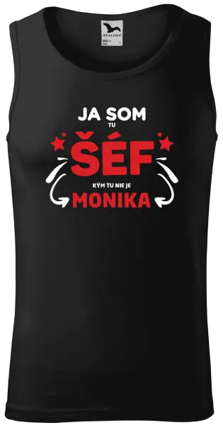 Pánske tielko Ja som tu šéf, kým tu nie je meno.