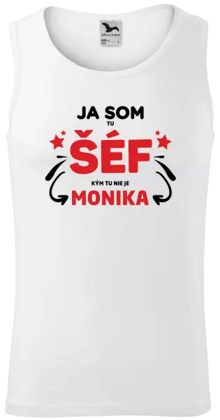 Pánske tielko Ja som tu šéf, kým tu nie je meno.