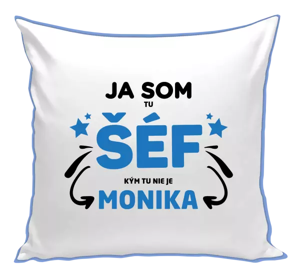 Vankúš Ja som tu šéf, kým tu nie je meno.