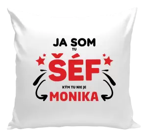 Vankúš Ja som tu šéf, kým tu nie je meno.