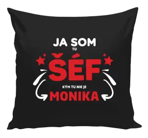 Vankúš Ja som tu šéf, kým tu nie je meno.