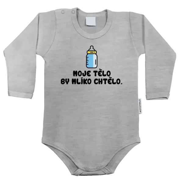 Dětské body Moje tělo by mlíko chtělo