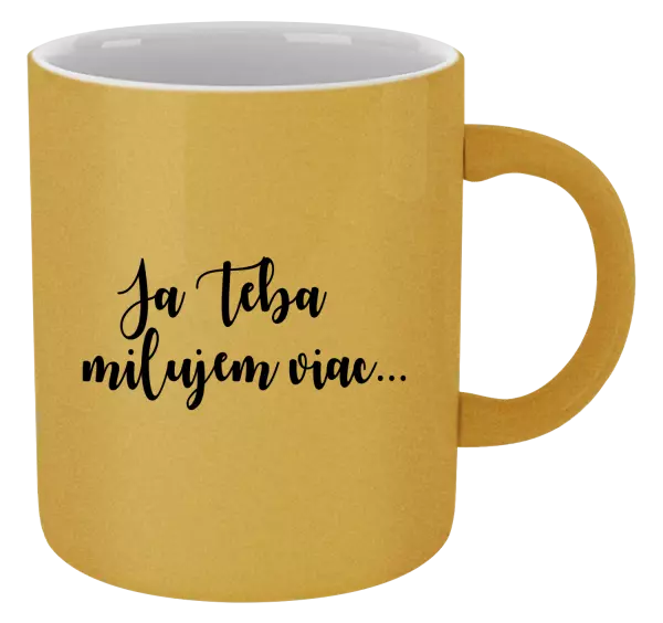 Hrnček metalický Ja Teba milujem viac