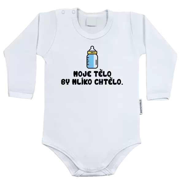 Dětské body Moje tělo by mlíko chtělo