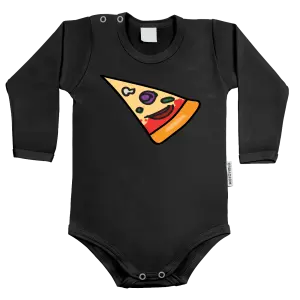 Dětské body s dlouhým rukávem Pizza - kousek