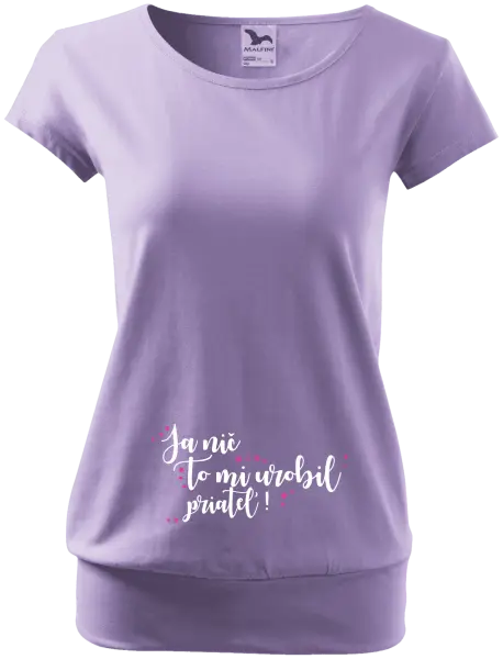 Tehotenské tričko Ja nič, to mi urobil priateľ!