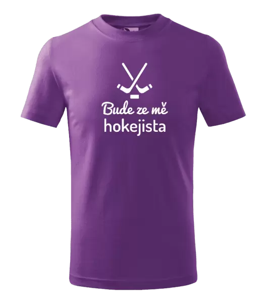 Dětské tričko Bude ze mě hokejista