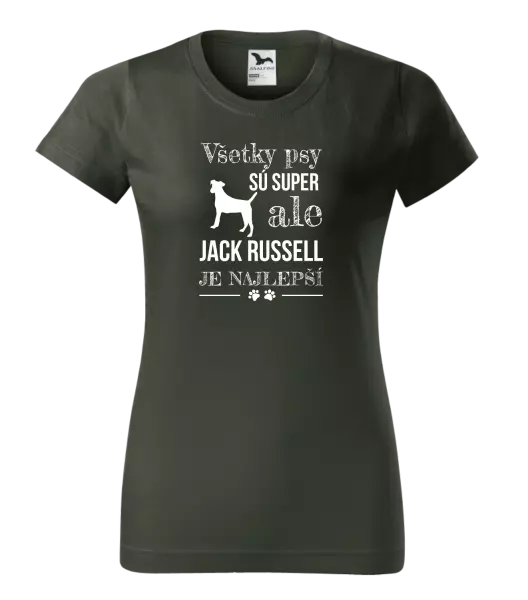Dámske tričko Jack Russel je najlepší