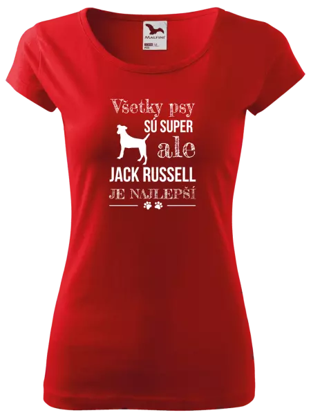 Dámske tričko Jack Russel je najlepší