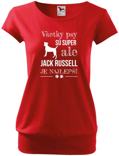 Dámske tričko Jack Russel je najlepší