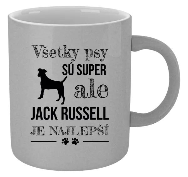 Hrnček metalický Jack Russel je najlepší
