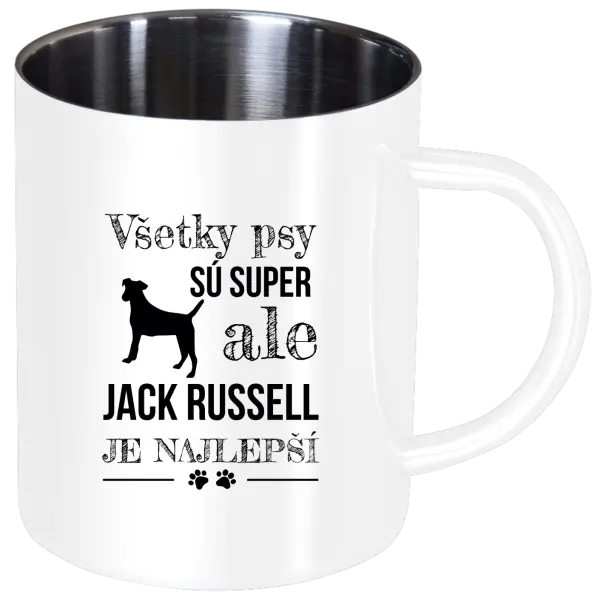 Nerezový hrnček Jack Russel je najlepší