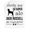 Samolepka Jack Russel je najlepší
