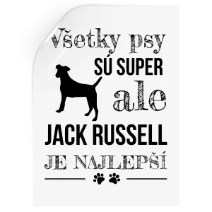 Samolepka Jack Russel je najlepší