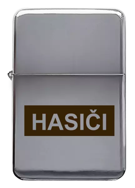 Kovový zapalovač Hasiči
