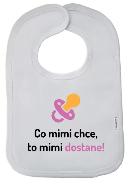 Dětský bryndák Co mimi chce, to mimi dostane