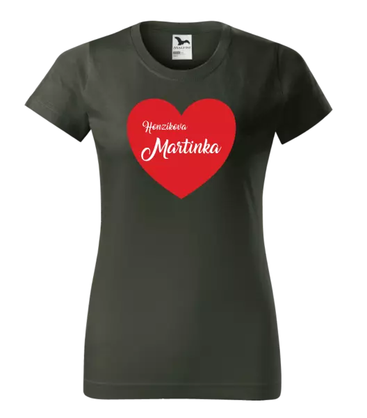 Dámske tričko Jeho s menom