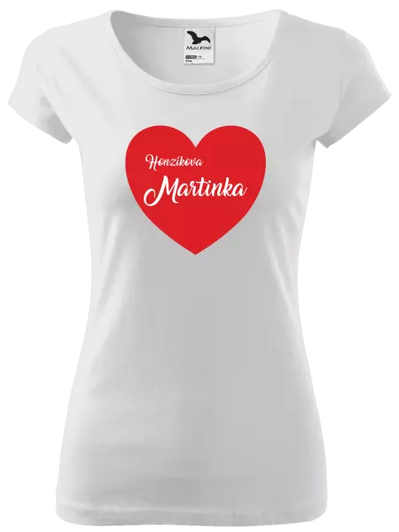 Dámske tričko Jeho s menom