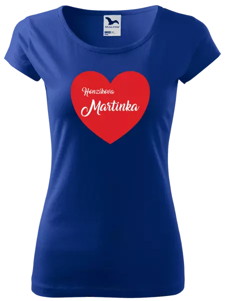 Dámske tričko Jeho s menom