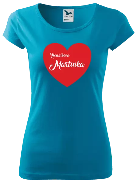 Dámske tričko Jeho s menom