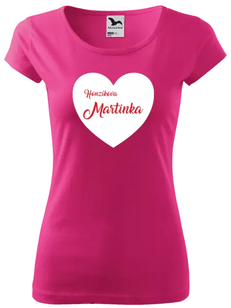 Dámske tričko Jeho s menom