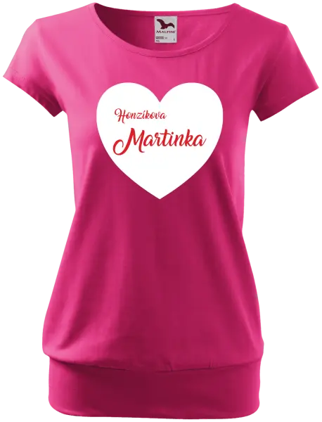 Dámske tričko Jeho s menom