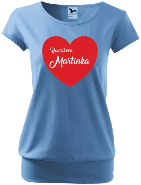 Dámske tričko Jeho s menom