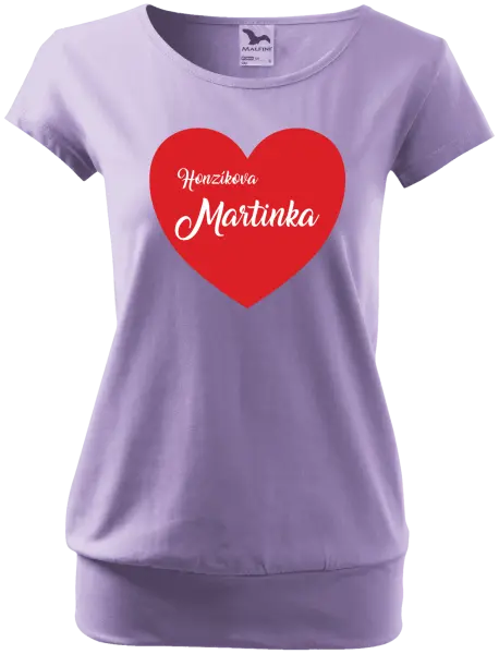 Dámske tričko Jeho s menom