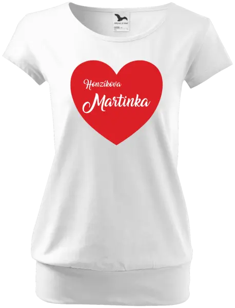 Dámske tričko Jeho s menom