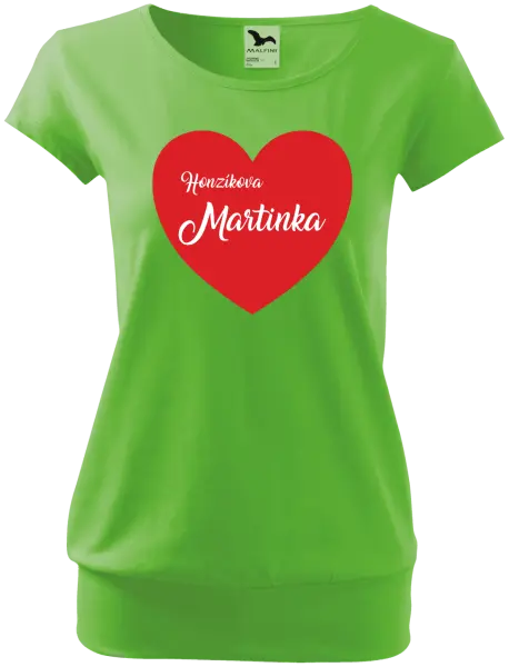 Dámske tričko Jeho s menom