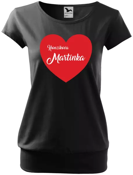 Dámske tričko Jeho s menom