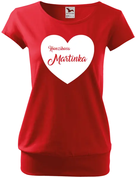 Dámske tričko Jeho s menom