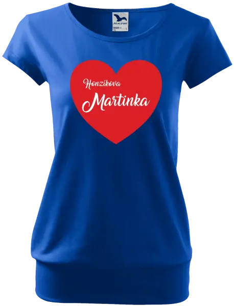 Dámske tričko Jeho s menom