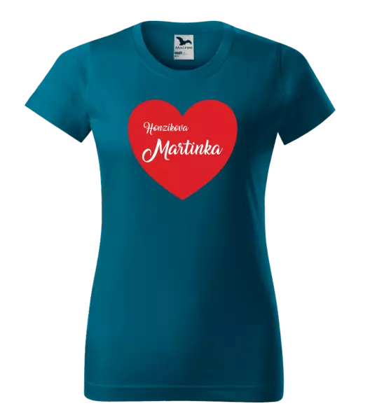 Dámske tričko Jeho s menom