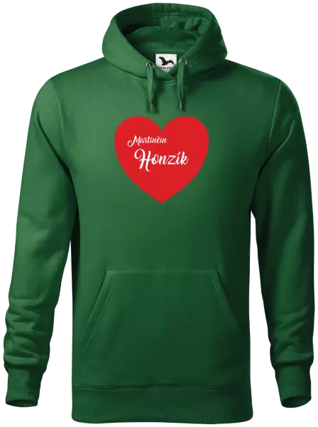 Pánska mikina Jej s menom