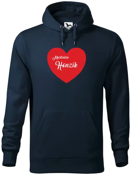 Pánska mikina Jej s menom